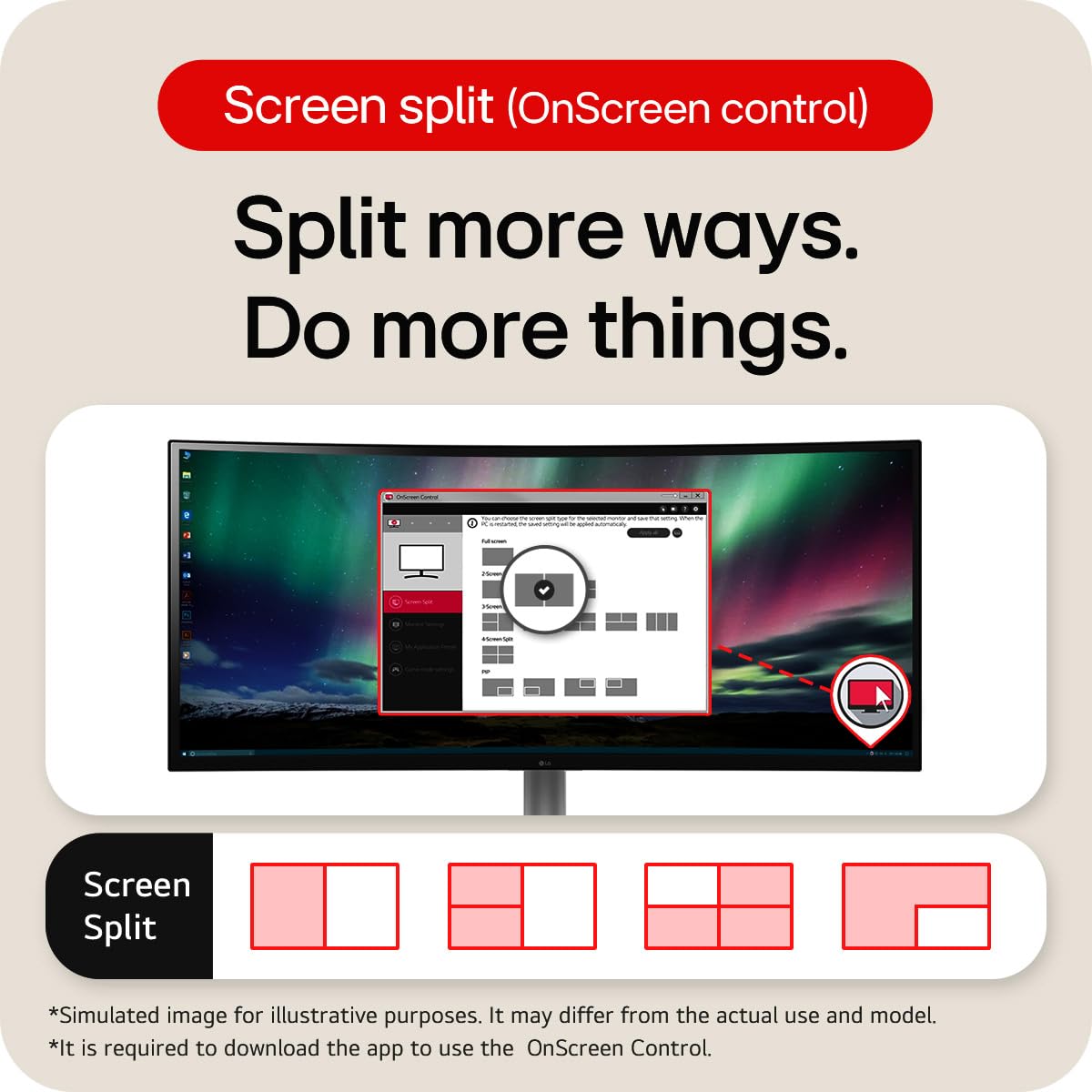 LG 32MR50C (32 Inch) Full HD Curved Monitor - Image 3