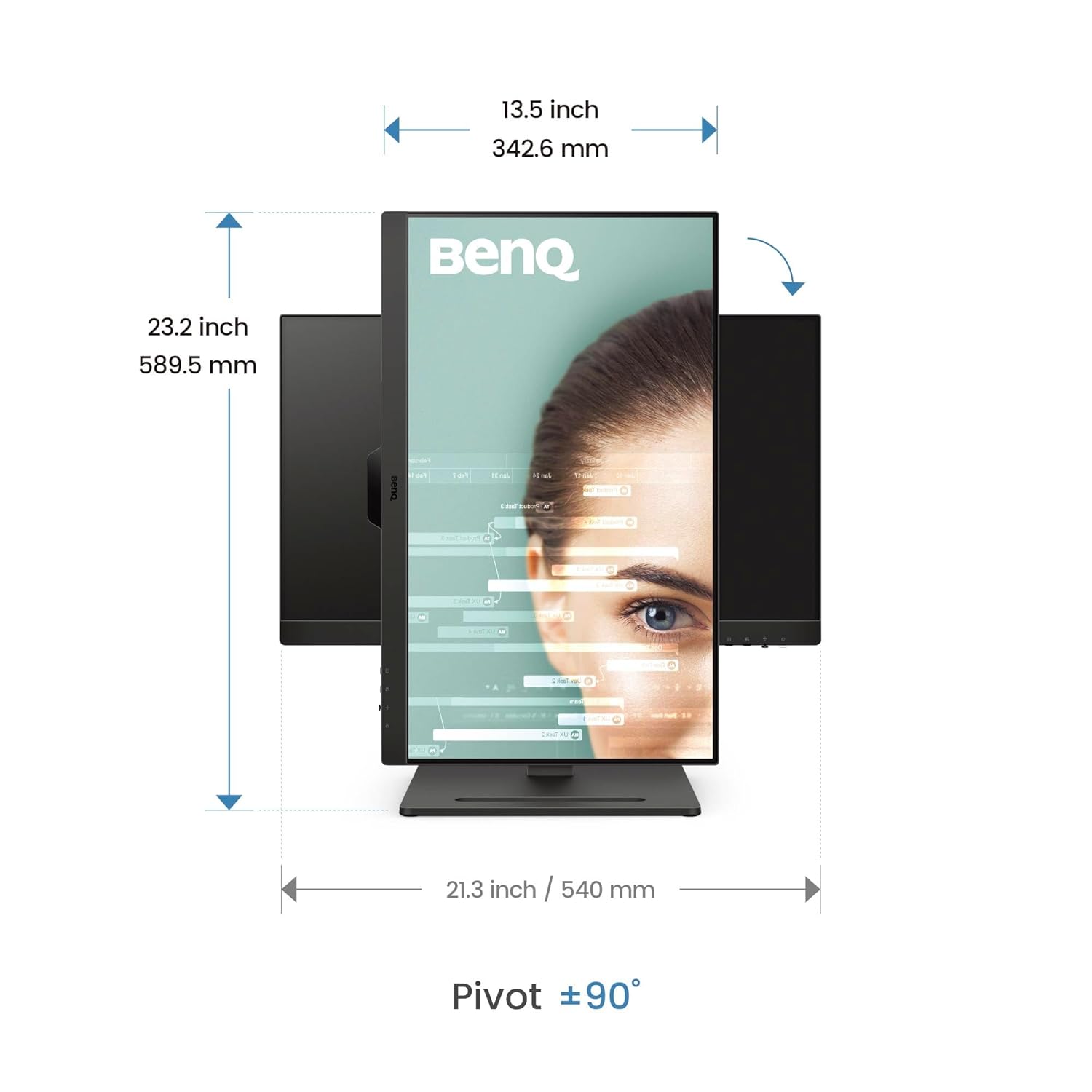 BenQ GW2490T 24 Inch 1300:1 CR 1080P FHD IPS Monitor - Image 4