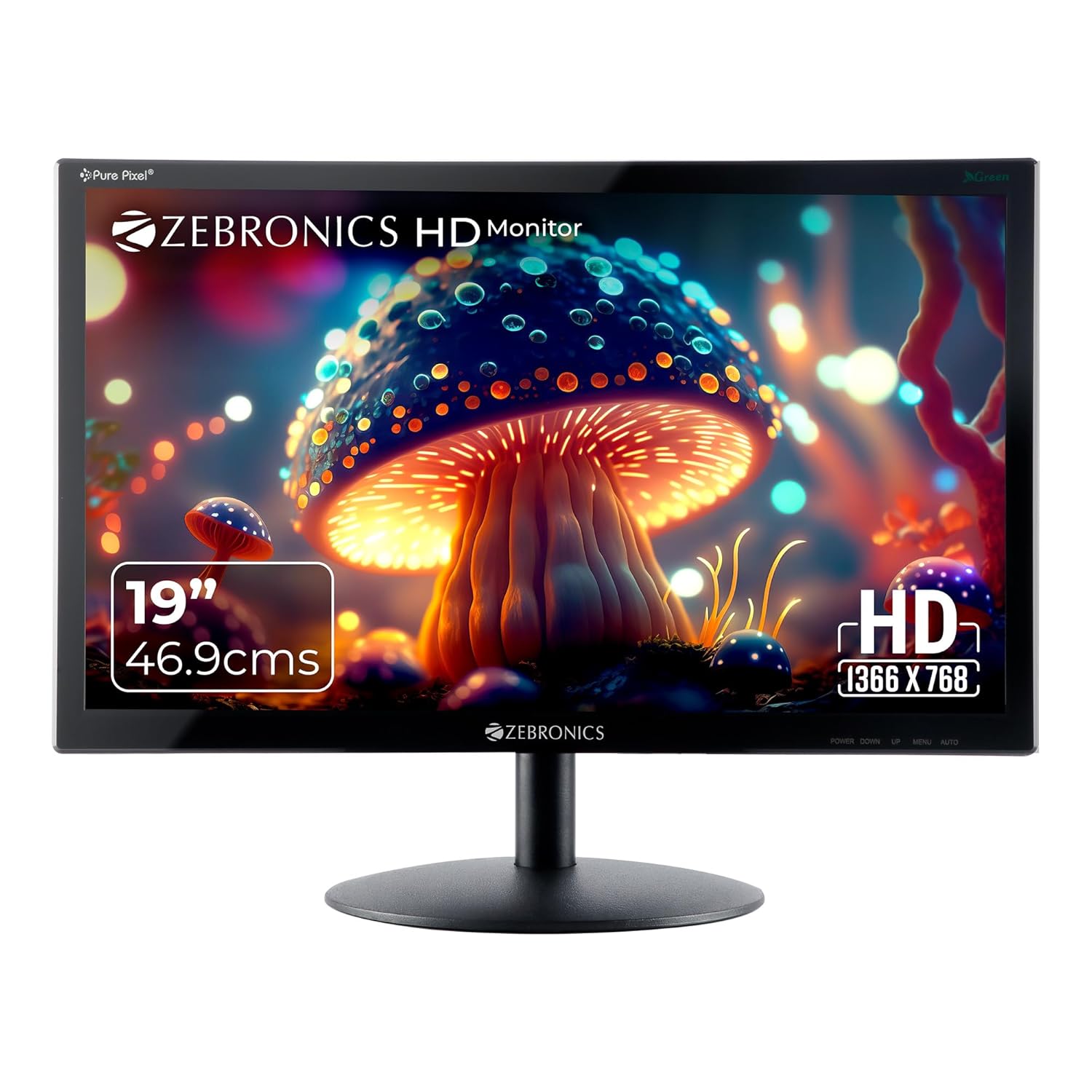ZEBRONICS Monitor Zeb-GV19Hd 18.5 Inch (46.99 Cm) Led Monitor