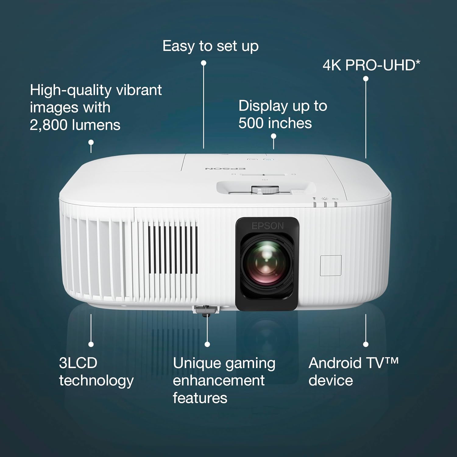 Epson Eh-Tw6250 Smart Laser Video Projector - 4K Pro-Uhd, - Image 4