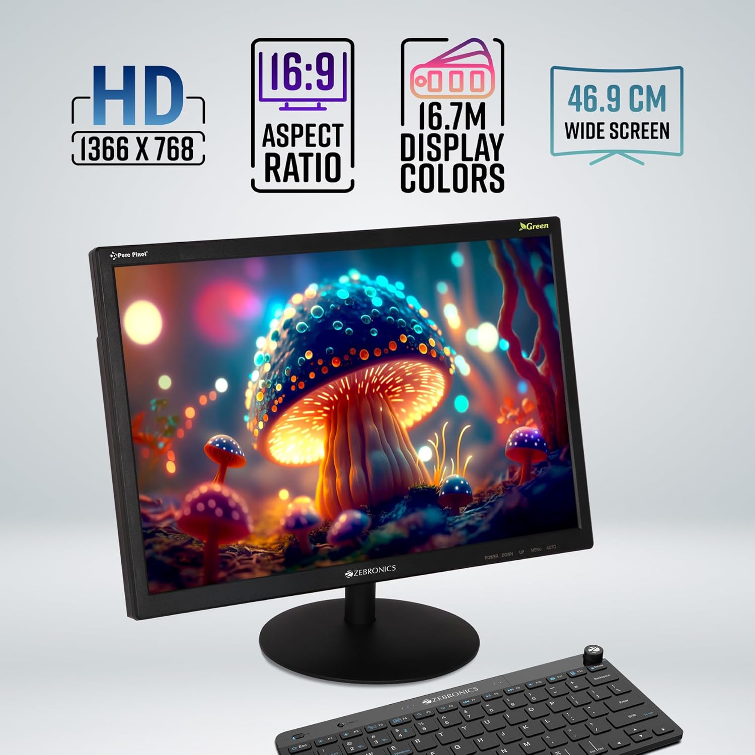 ZEBRONICS Monitor Zeb-GV19Hd 18.5 Inch (46.99 Cm) Led Monitor - Image 4