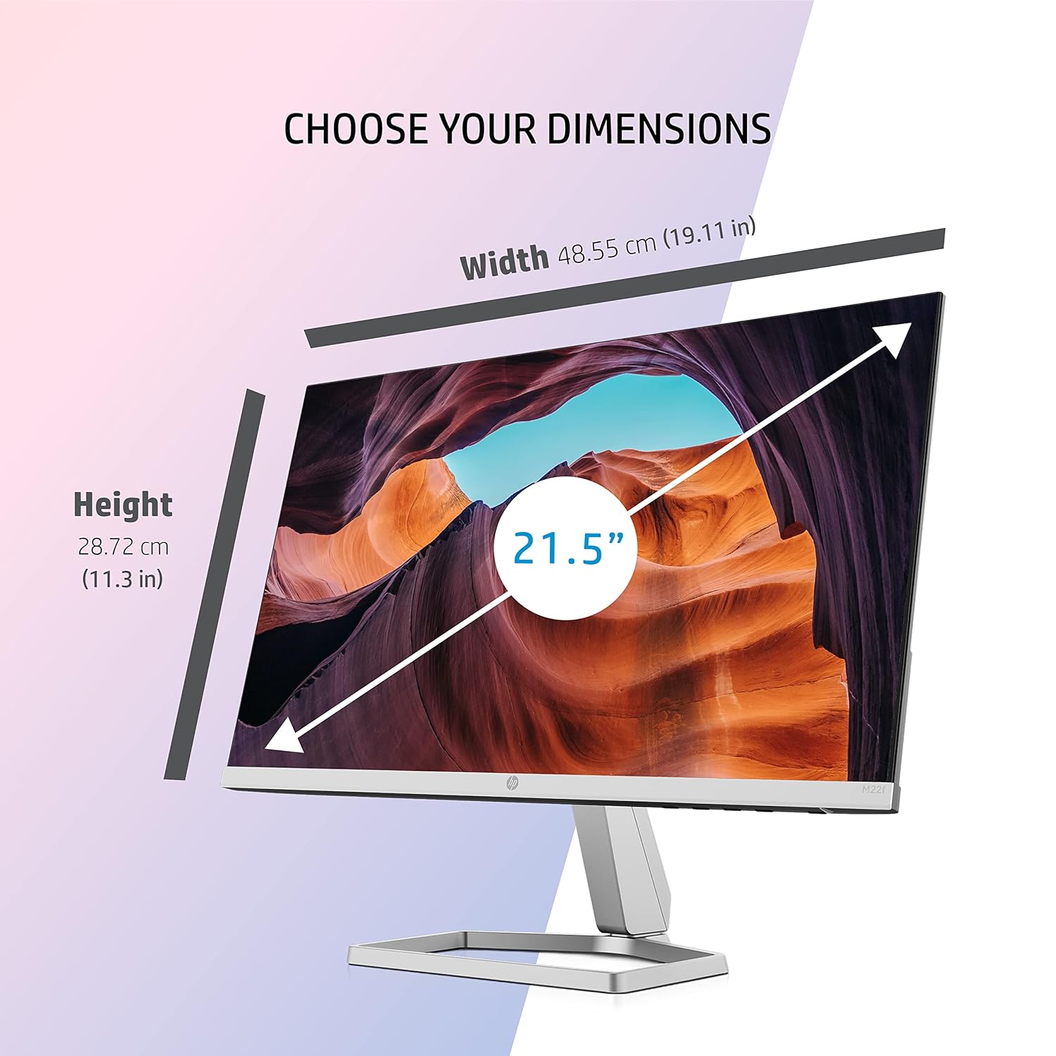 HP M22f 21.5-inches, 54.6 cm, FHD Monitor - Image 2