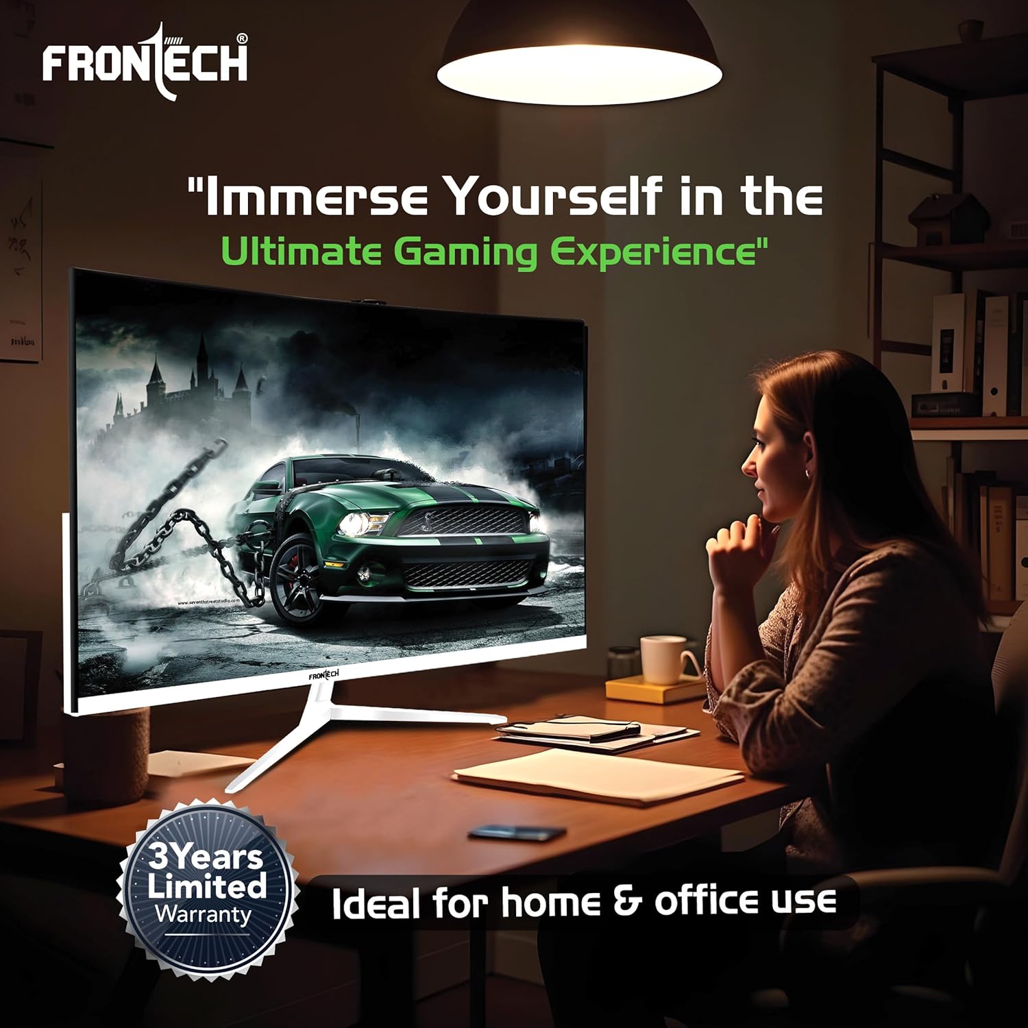 FRONTECH 22 Inch (54.48 cm) with 1920x1080 Pixels LED Monitor - Image 2