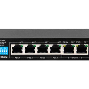 D-Link 6-Port Unmanaged PoE Switch DES-F1006P-E