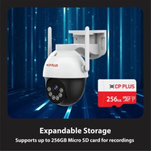 CP PLUS 3MP Outdoor CCTV Camera for Home 4G SIM-Based Wireless Security Camera |