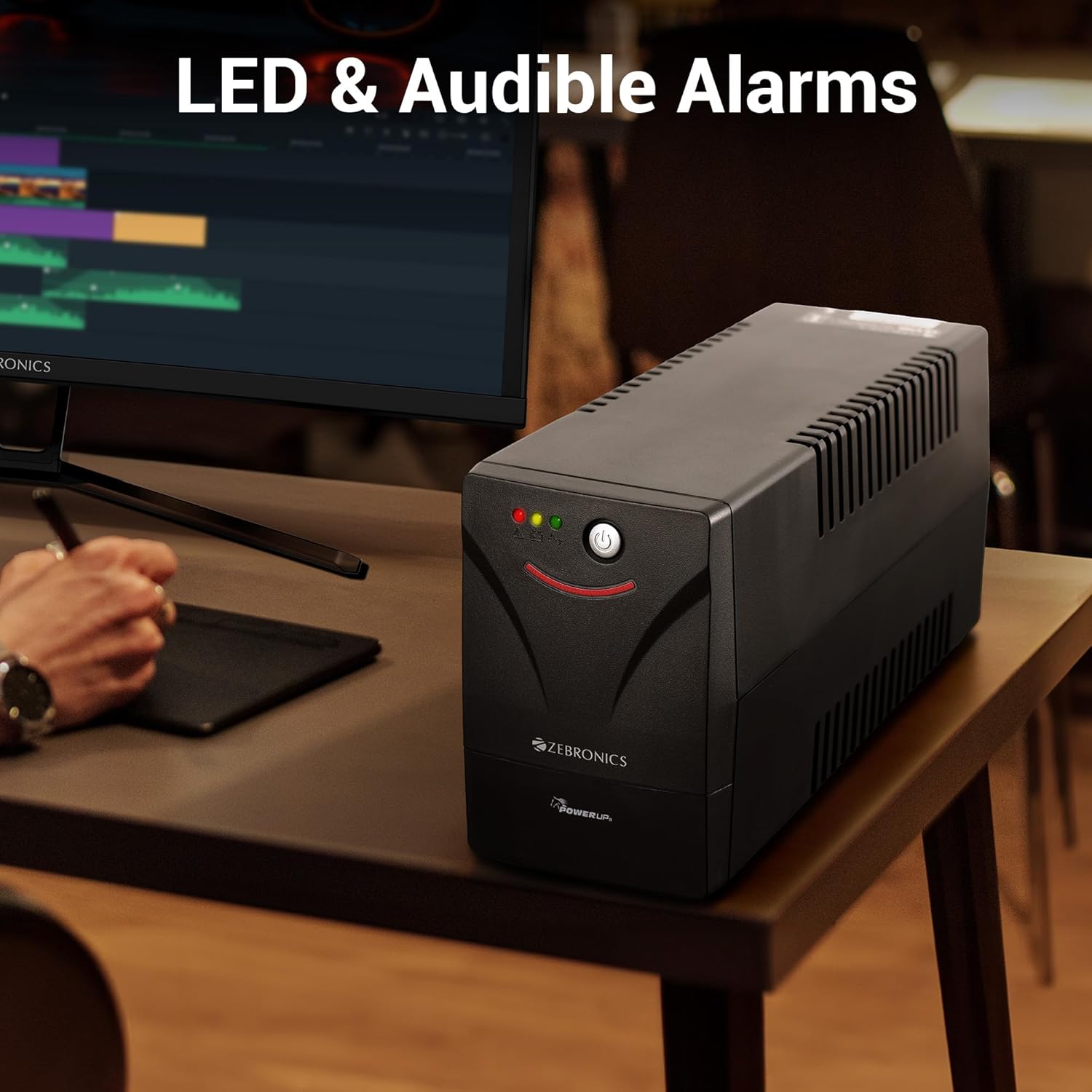 ZEBRONICS MLS755 Line Interactive UPS System, 600VA / 360W - Image 3