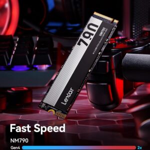 Lexar NM790 512GB SSD, M.2 2280 PCIe Gen4x4 NVMe 1.4 Internal SSD