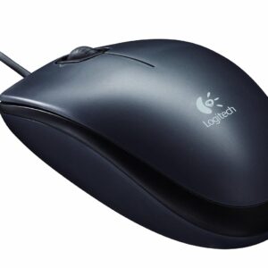 Logitech M90 Wired USB Mouse (Black