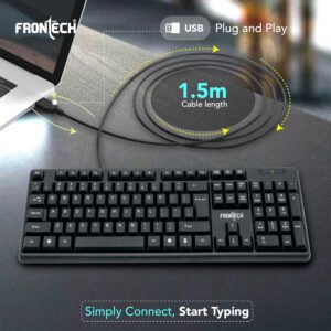 FRONTECH Wired Keyboard FT-1672,
